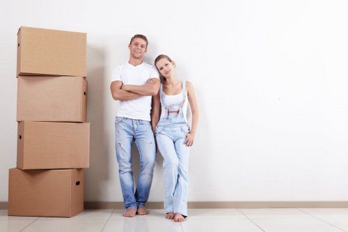Removal team planning a house move in Barnet