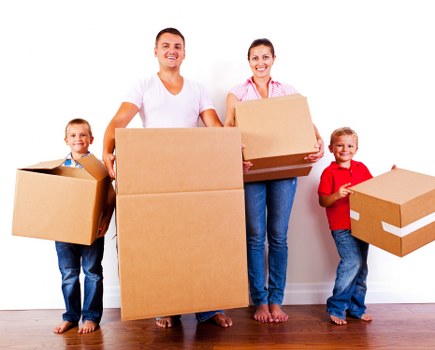 Careful loading of household items for a local Barnet removal