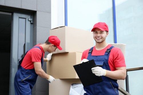 Removals van serving a residential move in Barnet