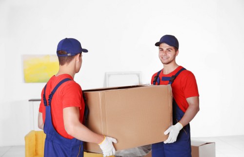 Careful furniture handling during a Barnet house move