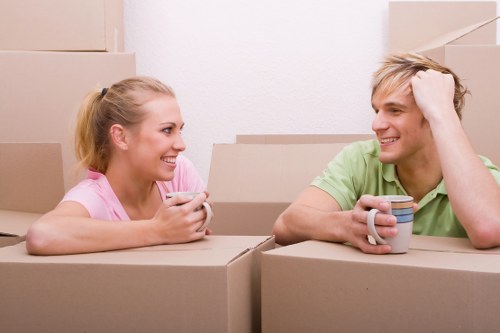 House removals planning in Barnet with moving boxes