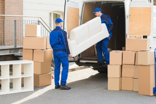 Professional Man With Van Barnet service with insurance and safety standards