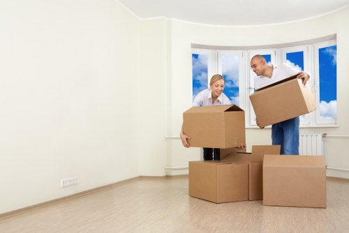 Barnet moving team loading furniture into a removal van