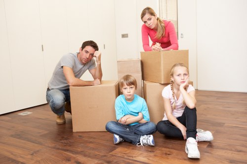 Affordable student removals in Barnet with moving van and boxes