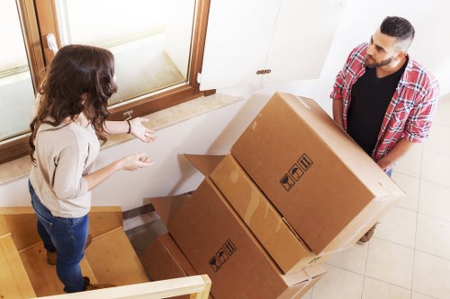 Packing and organising items for storage in Barnet